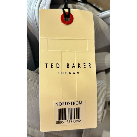 Ted Baker London Hildiat Pintuck High Waist Trousers in Baby Blue NWT Size 6/16 - Picture 6 of 7